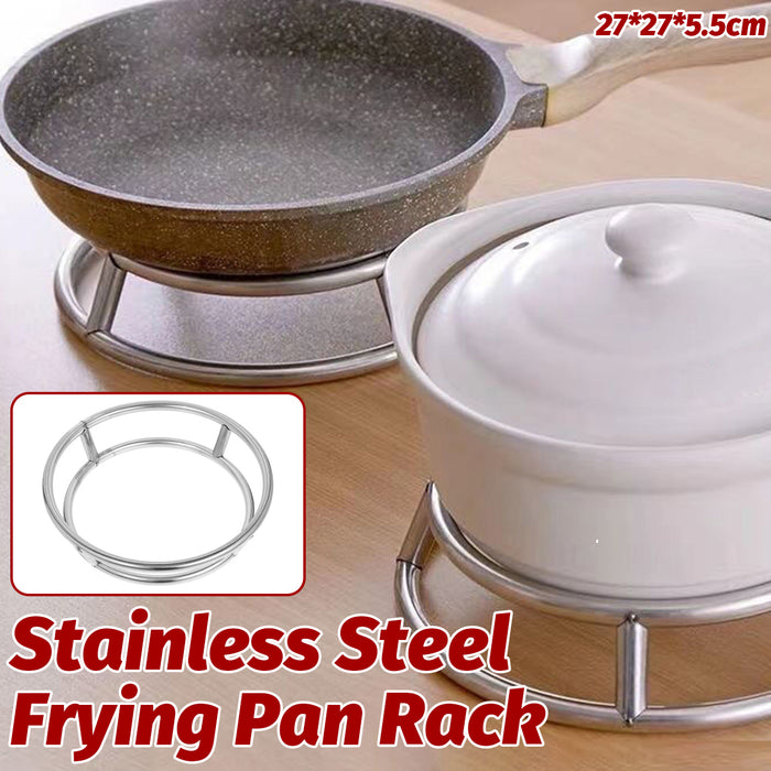 Thickened Stainless Steel Double-Layer Pot Rack Heat Resistant Kitchen Stand