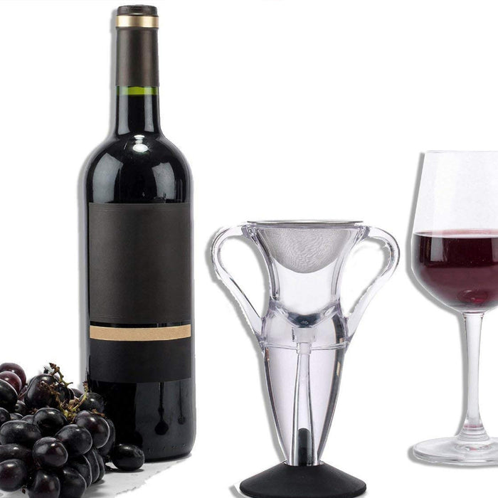 1 Wine Rapid Aerator Decanter with Filter Wide Mouth Clear