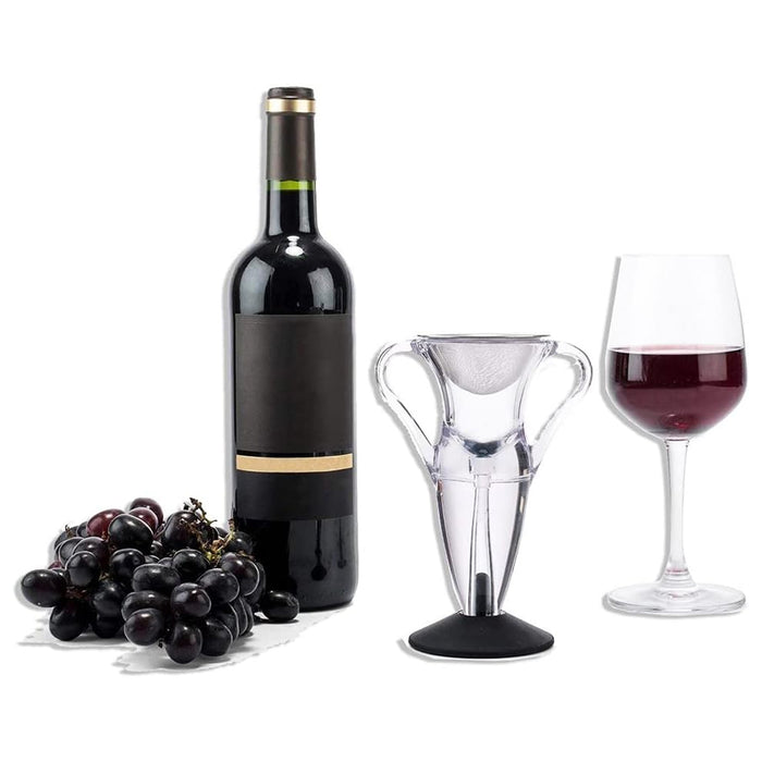 1 Wine Rapid Aerator Decanter with Filter Wide Mouth Clear