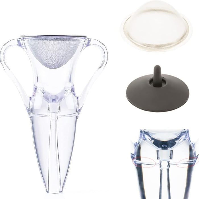 1 Wine Rapid Aerator Decanter with Filter Wide Mouth Clear