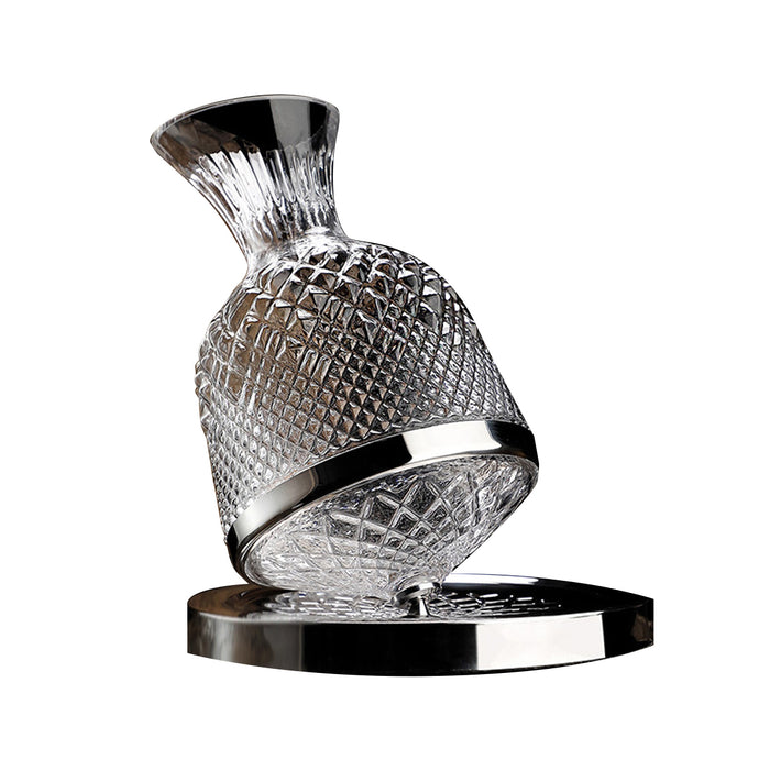 Roly-Poly Rotating Wine Decanter 1.5L Lead-Free Crystal Glass