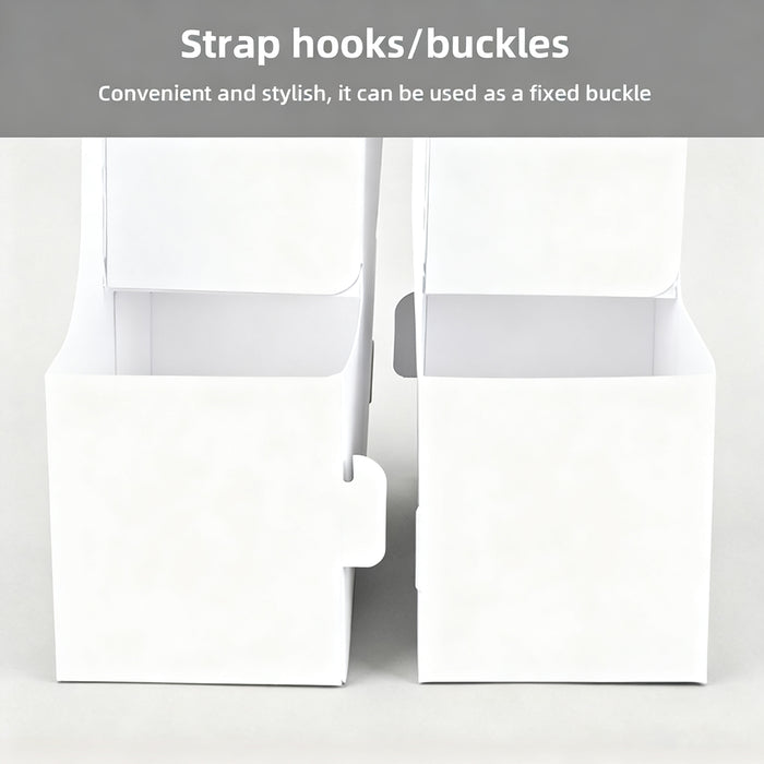 50 Pcs Handheld Double Cup Holder Sturdy Foldable Paperboard