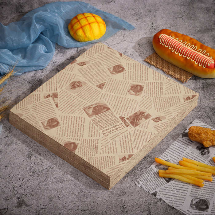 500 PCS Food Wrapping Paper Oilproof Greaseproof Baking Sandwich Packing Papers