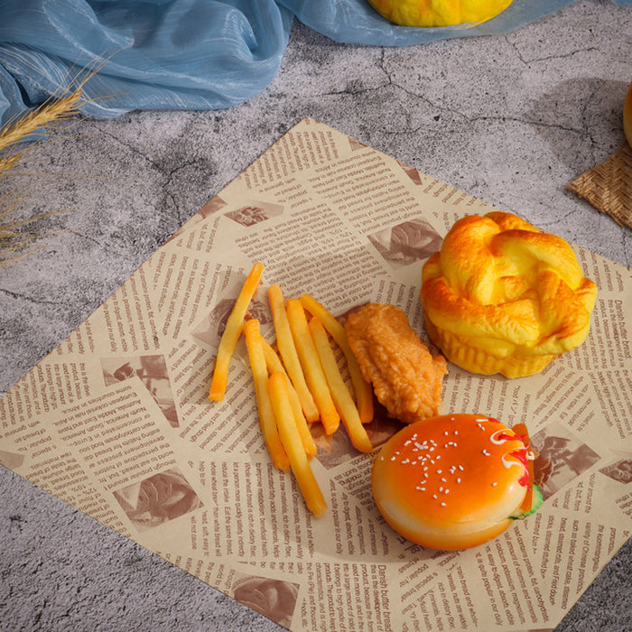 500 PCS Food Wrapping Paper Oilproof Greaseproof Baking Sandwich Packing Papers