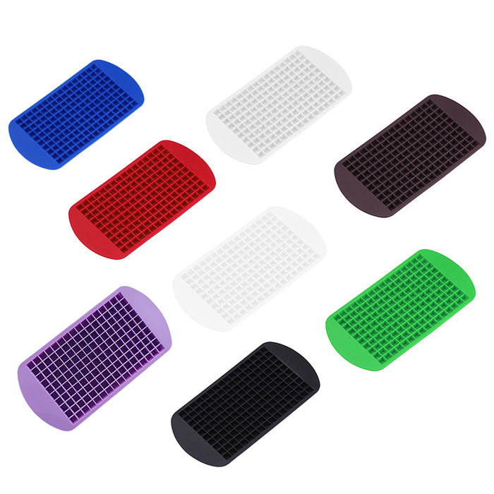Mini Ice Cube Tray 160-Cube Food-Grade Silicone 24×12×1cm