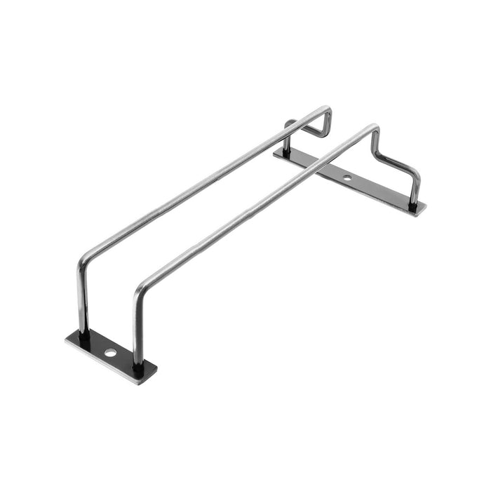 Metal Glass Cup Hanger Rack 40cm Stemware Shelf Storage Silver