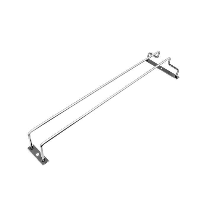 Metal Glass Cup Hanger Rack 40cm Stemware Shelf Storage Silver