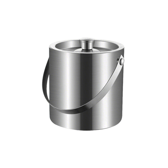 1.6L 3L Stainless Steel Ice Bucket with Handle and Lid