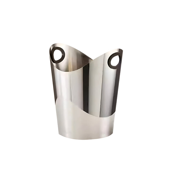 Stainless Steel Ice Bucket Silver Finish with Carry Handle