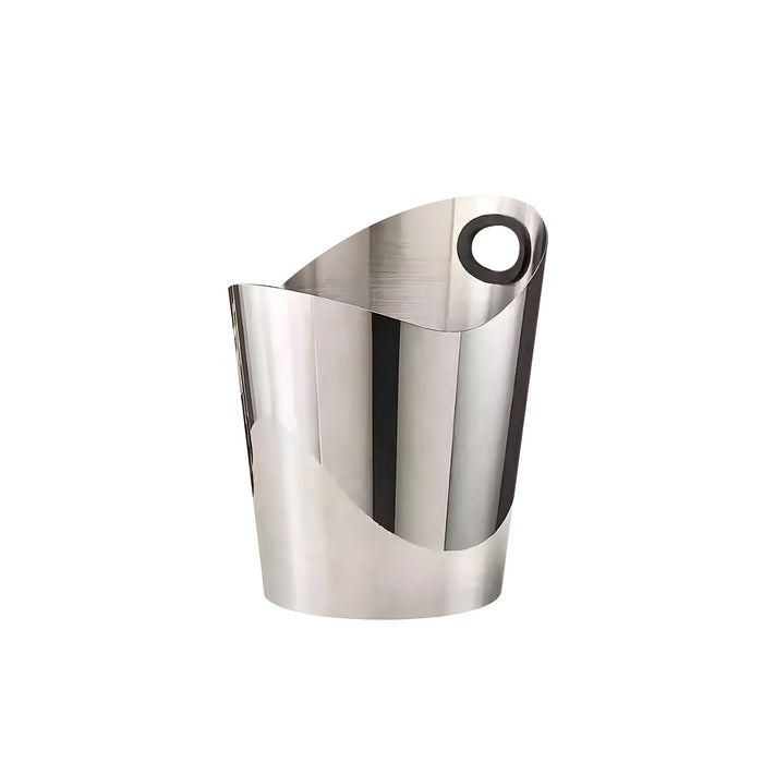 Stainless Steel Ice Bucket Silver Finish with Carry Handle