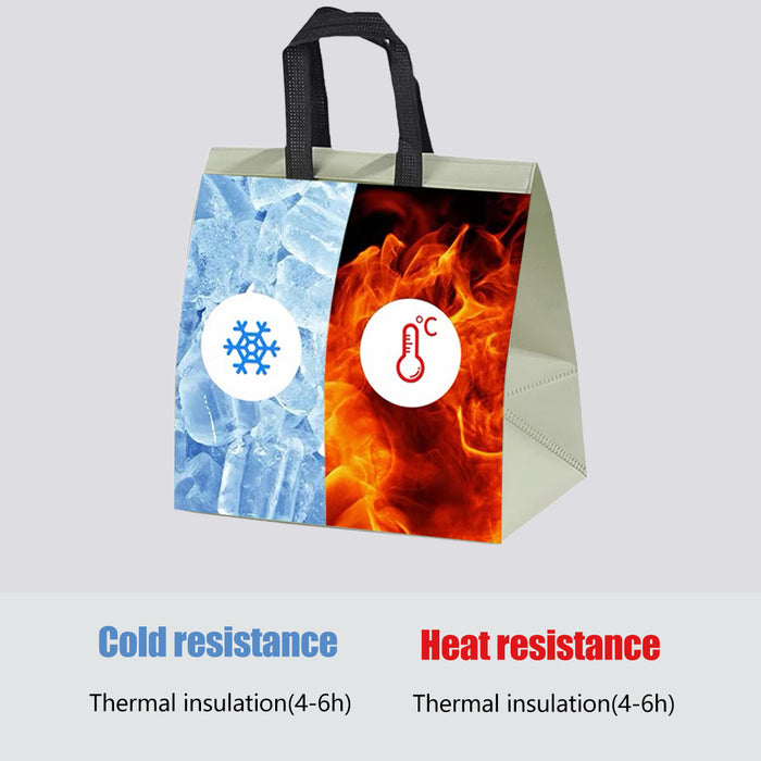 Takeaway bag, aluminum foil liner, Medium