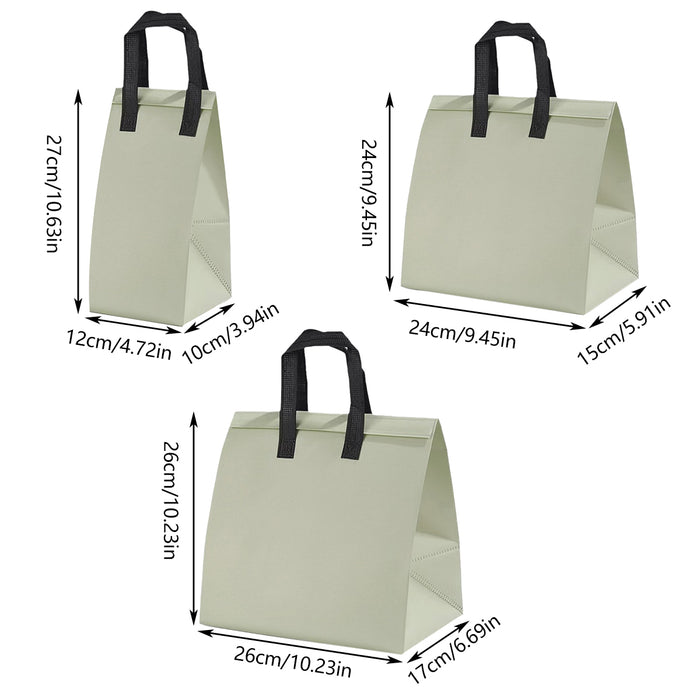 Takeaway bag, aluminum foil liner, Large