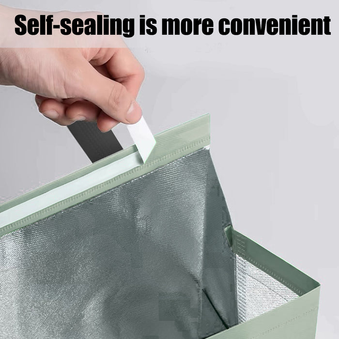 Takeaway bag, aluminum foil liner, Medium