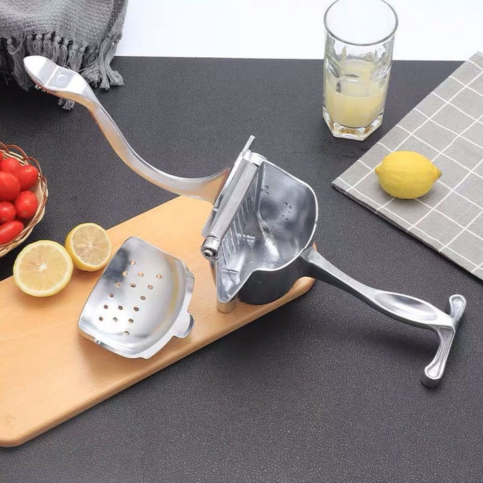Manual Lemon Orange Juicer Aluminium Alloy with Removable Liner