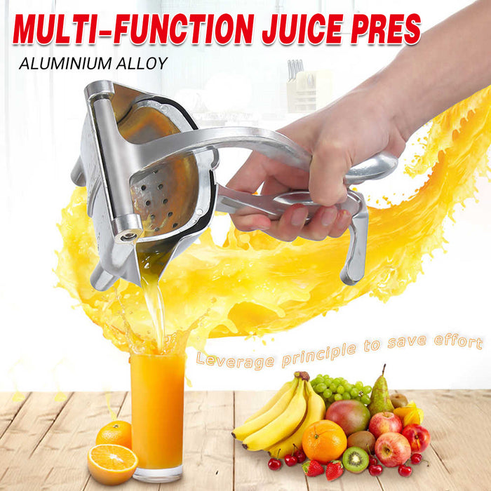 Manual Lemon Orange Juicer Aluminium Alloy with Removable Liner