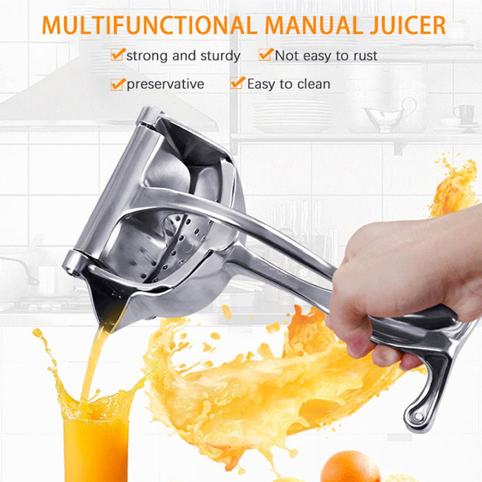 Manual Lemon Orange Juicer Aluminium Alloy with Removable Liner