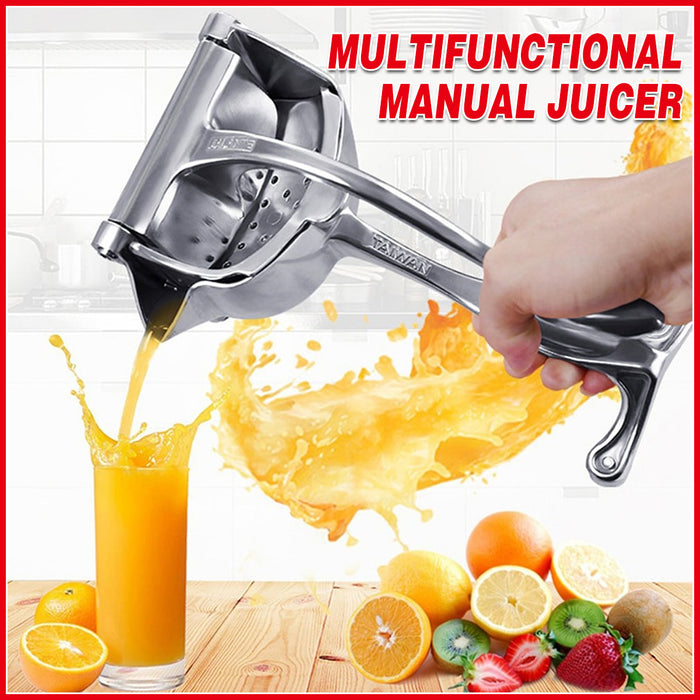 Manual Lemon Orange Juicer Aluminium Alloy with Removable Liner
