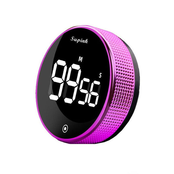 LED Rotary Digital Timer with Large Screen Display, Magnetic Timer