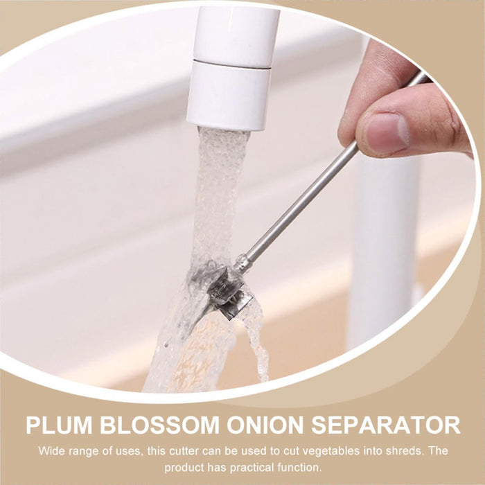 Stainless Steel Scallion Knife – Multi-Blade Vegetable Cutter