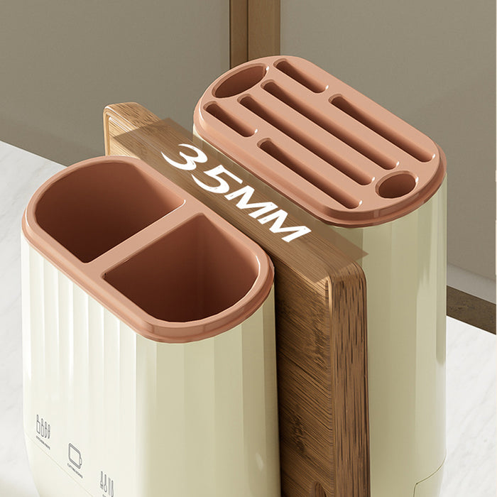 Kitchen Knife Organizer PP With Drainage Cutting Board Slot
