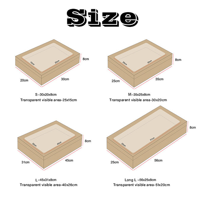 20 Pcs Kraft Bakery Boxes for Cookies Cakes and Pies