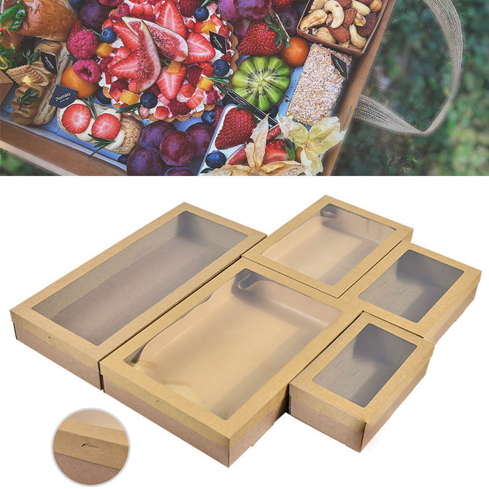 20 Pcs Kraft Bakery Boxes for Cookies Cakes and Pies