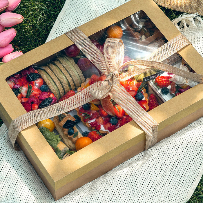 20 Pcs Kraft Bakery Boxes for Cookies Cakes and Pies