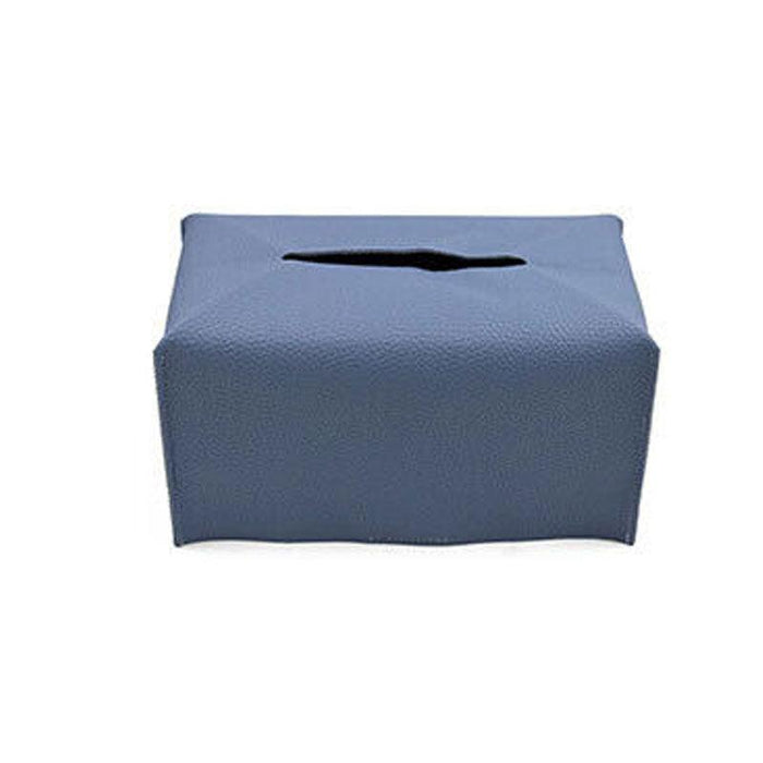 PU Leather Tissue Box Cover Foldable with Velcro Refill in 7 Colors