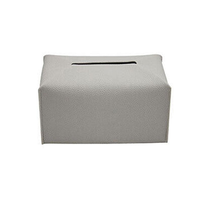 PU Leather Tissue Box Cover Foldable with Velcro Refill in 7 Colors