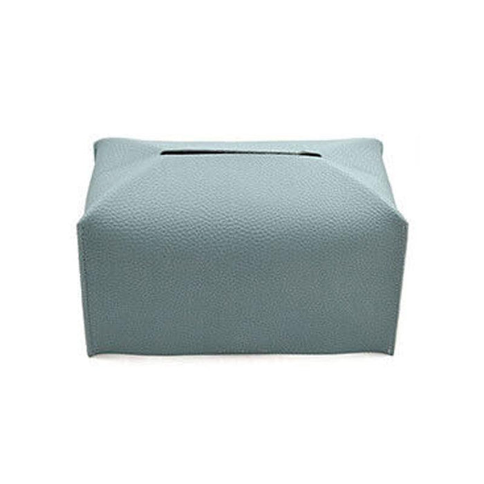 PU Leather Tissue Box Cover Foldable with Velcro Refill in 7 Colors