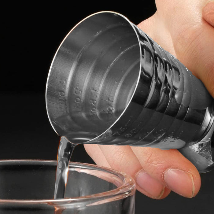 1 Pc 75ml Stainless Steel Cocktail Jigger With Etched Scale