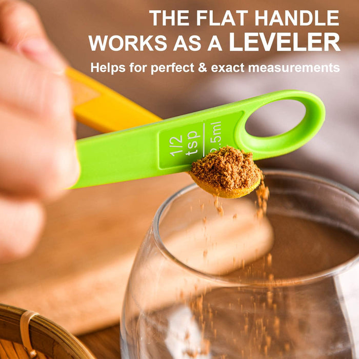 12 Piece Measuring Cups And Spoons Set BPA Free Plastic