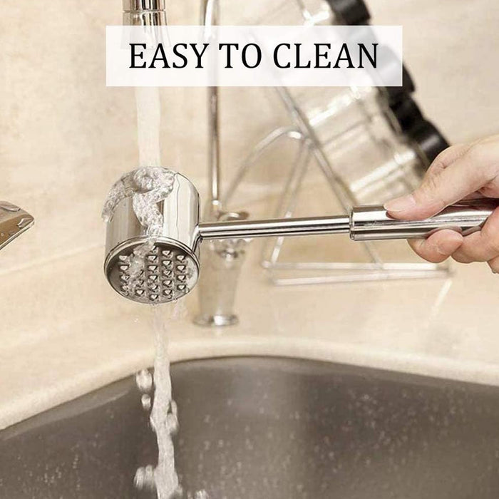 304 Stainless Steel Meat Hammer Tenderizer with 24 Nails