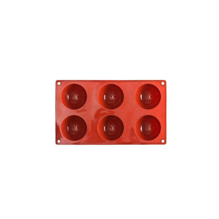 Silicone Semicircle Soap and Cake Mould Brown Baking Tray