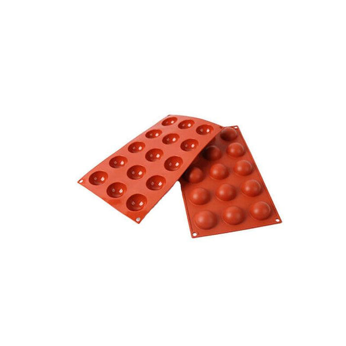 Silicone Semicircle Soap and Cake Mould Brown Baking Tray