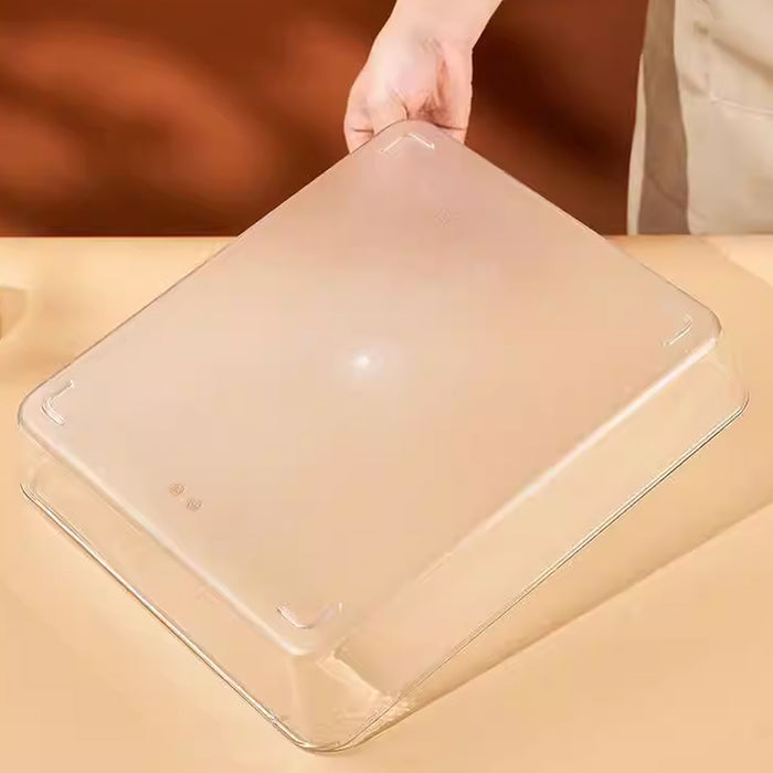 2 Pcs Clear 6-Compartment Spice Container with Lid and 6 Spoons