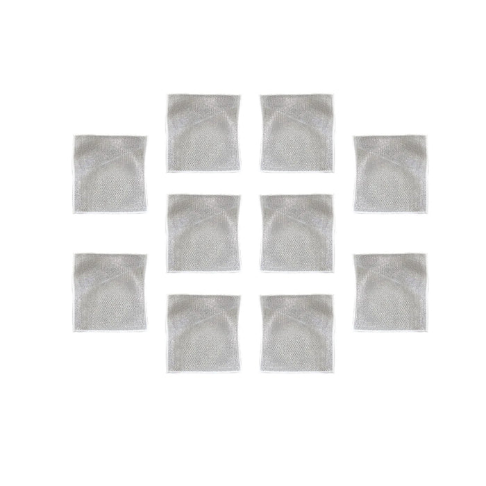 Double Layer Metal Fibre Dishcloth Non-Stick Oil Cleaning Cloth, 10pcs