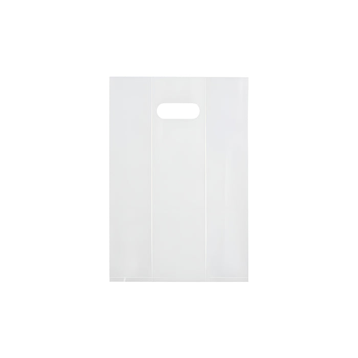 50 Pcs Clear PE Gift Bags with Handles for Party Favors and Wedding in 3 Sizes