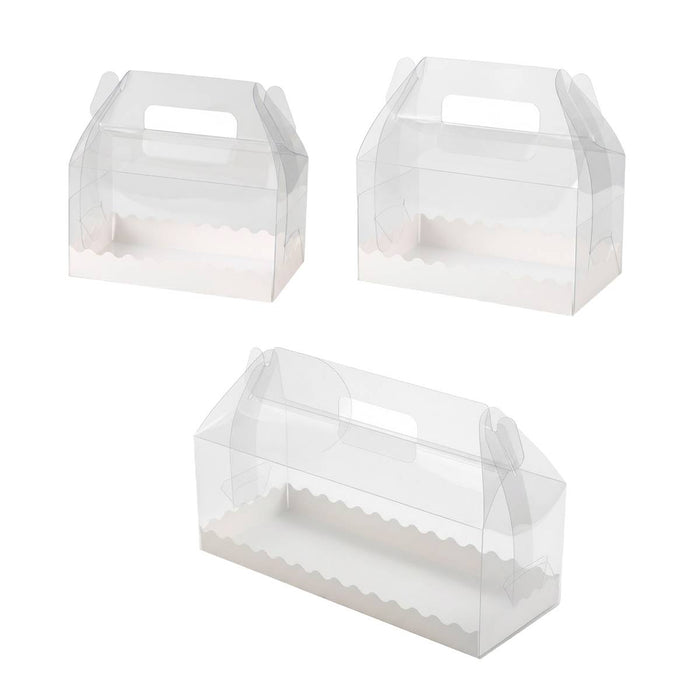 Swiss Roll Packing Box for Cake Roll and Mousse Desserts in 3 Sizes