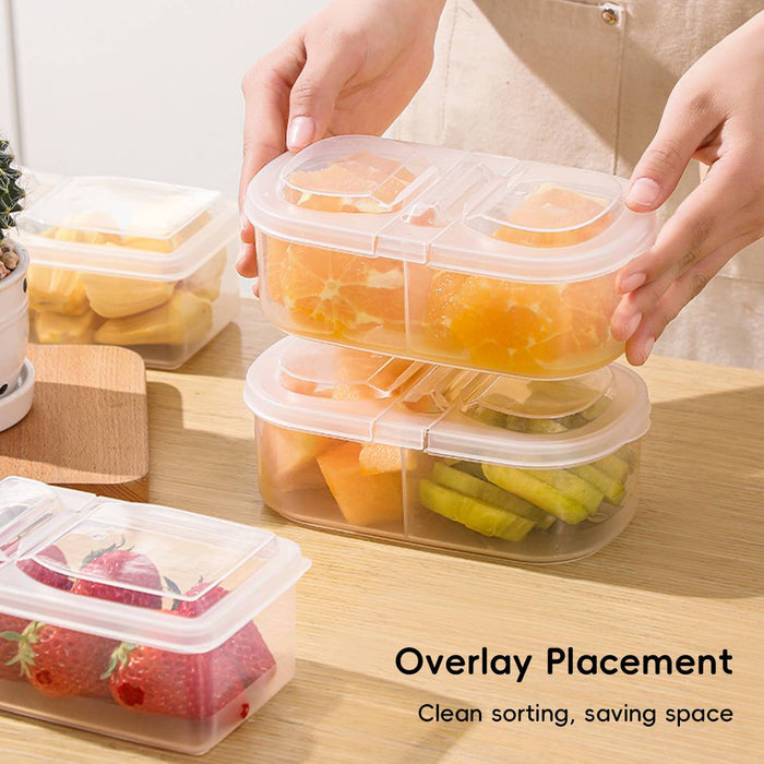 10 Pcs Food-Grade Rectangular Airtight Containers for Fridge and Freezer