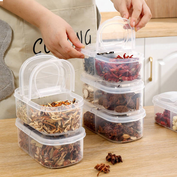 10 Pcs Food-Grade Rectangular Airtight Containers for Fridge and Freezer