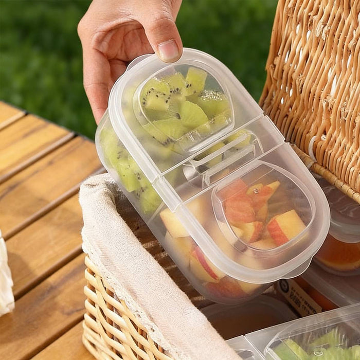 10 Pcs Food-Grade Rectangular Airtight Containers for Fridge and Freezer