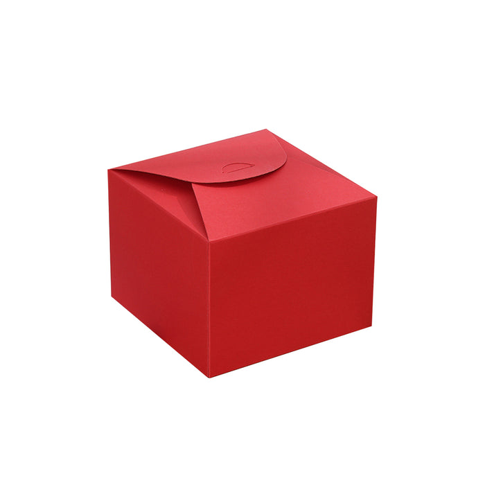 100 Pcs Square Kraft Paper Pastry Box for Cake Dessert 2 Sizes