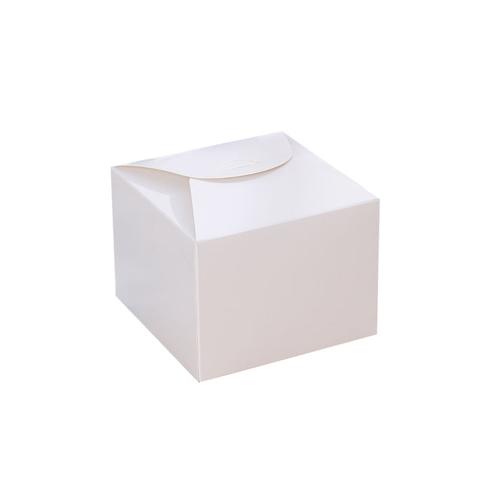 100 Pcs Square Kraft Paper Pastry Box for Cake Dessert 2 Sizes