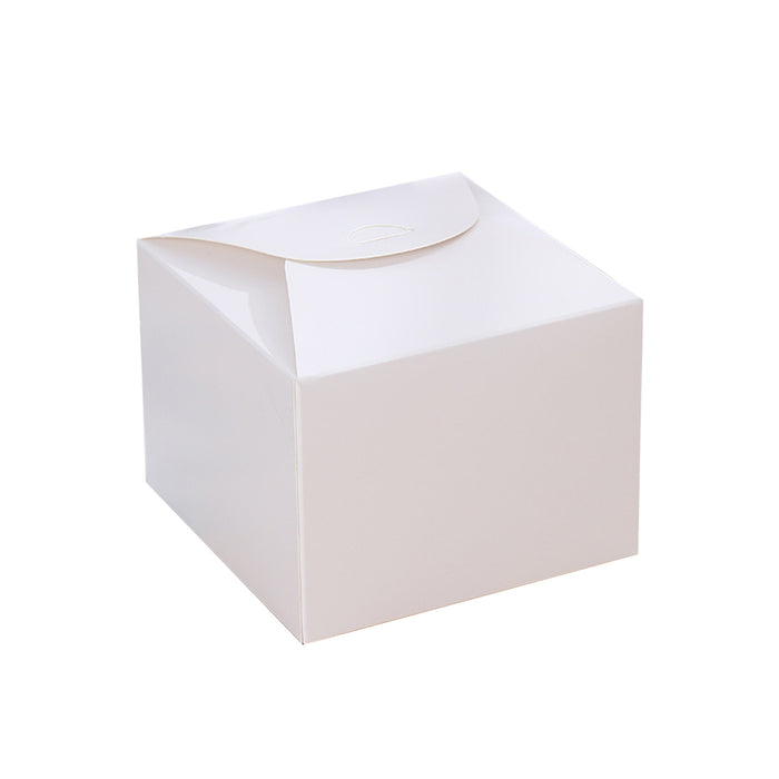 100 Pcs Square Kraft Paper Pastry Box for Cake Dessert 2 Sizes