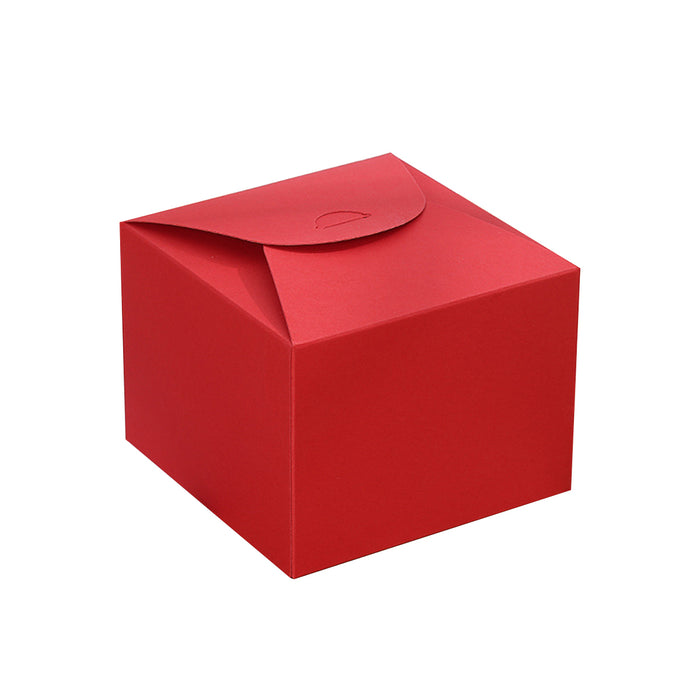 100 Pcs Square Kraft Paper Pastry Box for Cake Dessert 2 Sizes