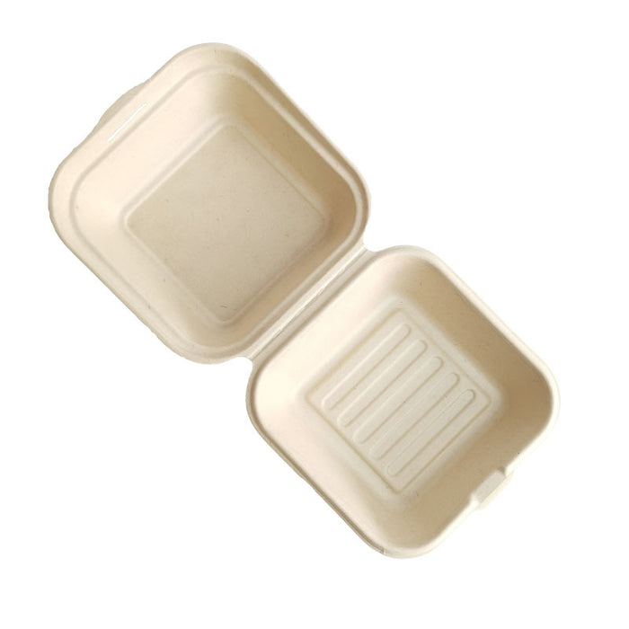 100Pcs Eco-Friendly Dessert Tiramisu Boxes Biodegradable Pulp Food Containers
