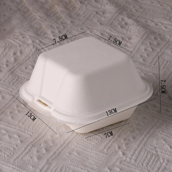 100Pcs Eco-Friendly Dessert Tiramisu Boxes Biodegradable Pulp Food Containers
