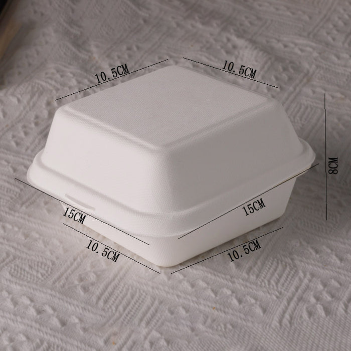 100Pcs Eco-Friendly Dessert Tiramisu Boxes Biodegradable Pulp Food Containers