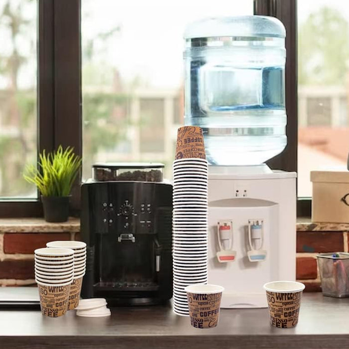 300 Pcs 50ml Mini Disposable Paper Cups Coffee Print